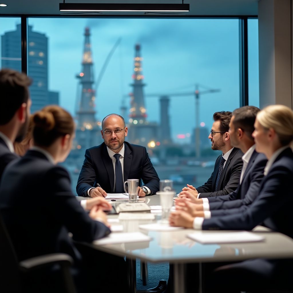Profesionales desarrollando su carrera en el sector energético